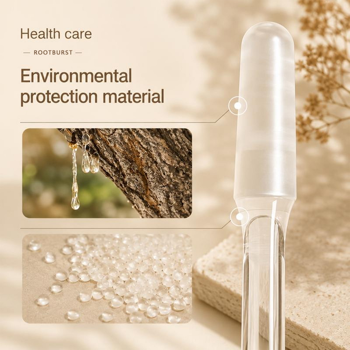 Rootburst Reusable Ear Care Stick | Portable Sticky Tip Ear Cleaning Tool