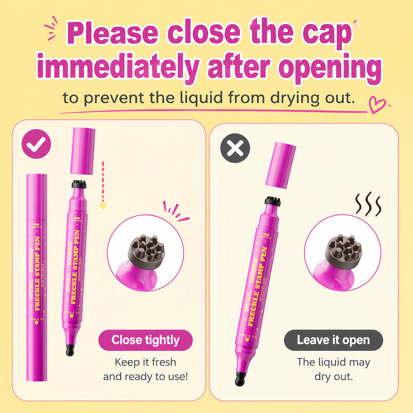 Rootburst Faux Freckle Pen | Waterproof Natural-Looking Freckle Makeup