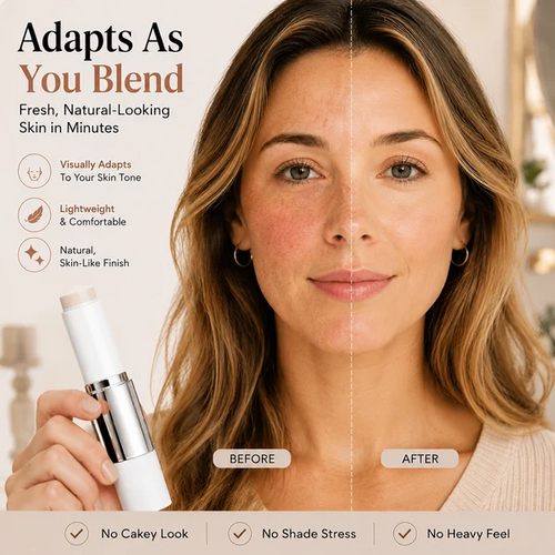 Shade-Adaptive Foundation Stick for a Natural-Looking Finish