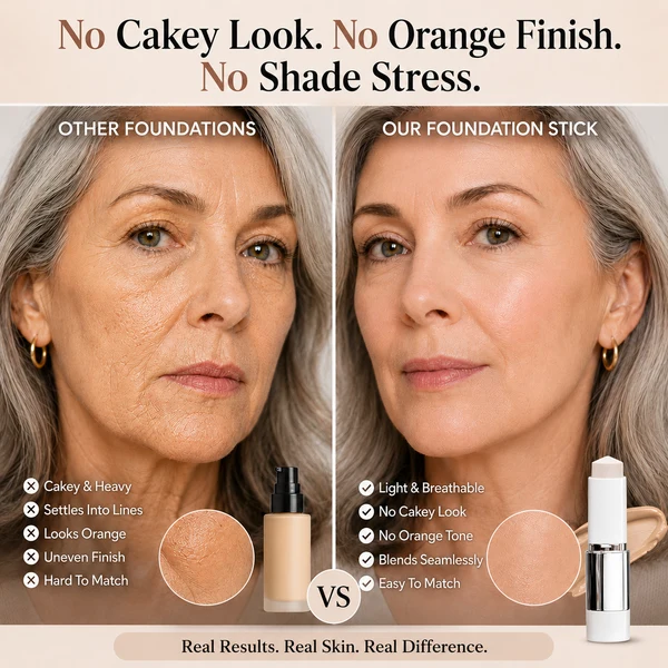 Shade-Adaptive Foundation Stick for a Natural-Looking Finish