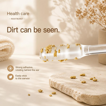 Rootburst Reusable Ear Care Stick | Portable Sticky Tip Ear Cleaning Tool