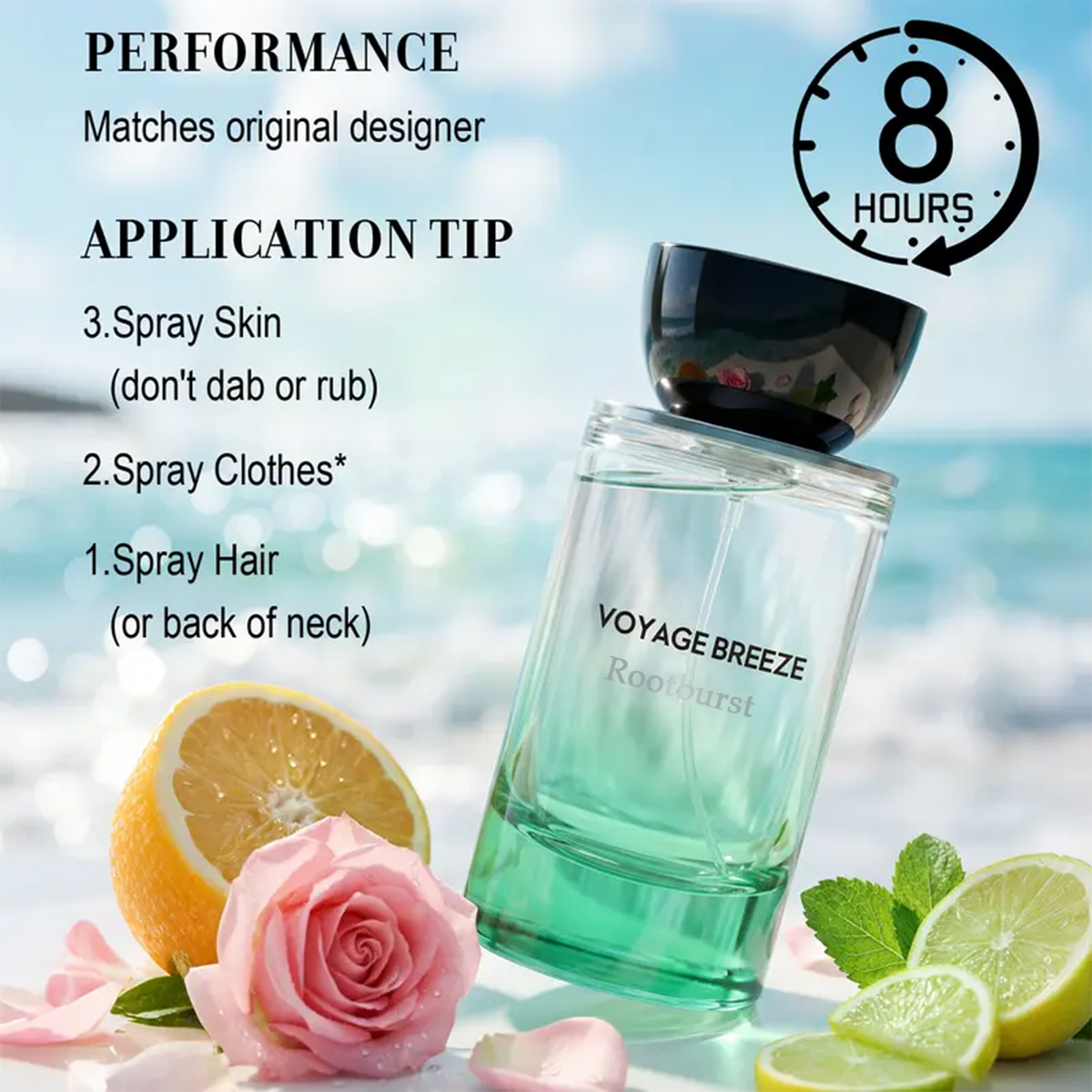 Rootburst Citrus Fruity Extrait de Parfum 100ml | Fresh Everyday Fragrance