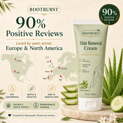Rootburst™ Natural Gentle Hair Removal Cream | For Women & Men, Sensitive Skin