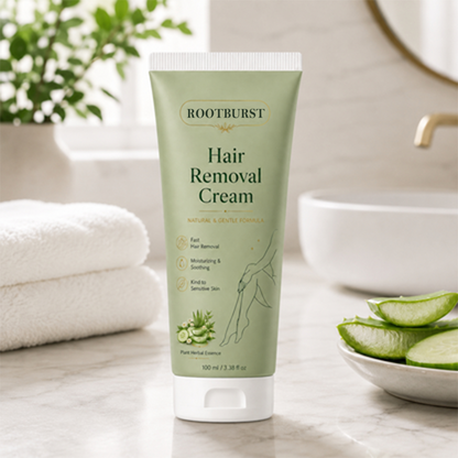 Rootburst™ Natural Gentle Hair Removal Cream | For Women & Men, Sensitive Skin