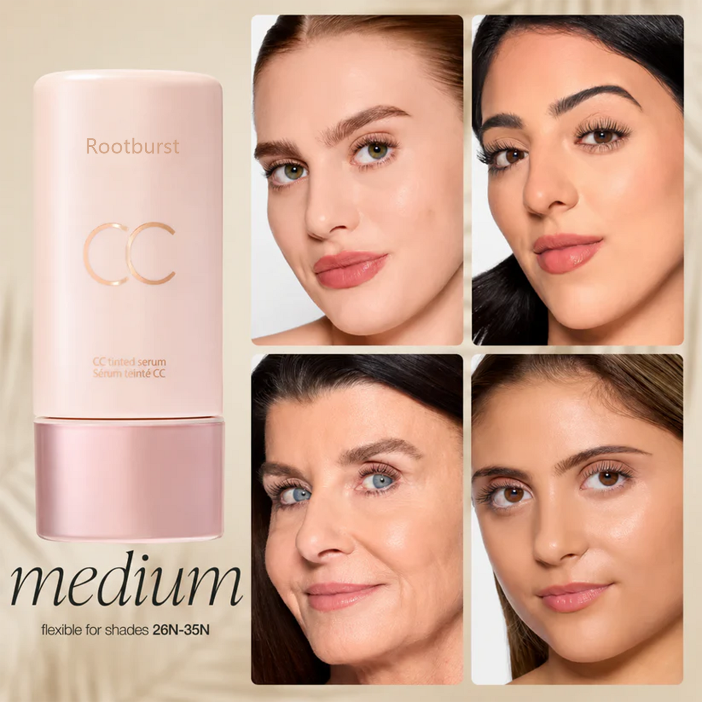 Rootburst CC Color-Correcting Tinted Face Serum