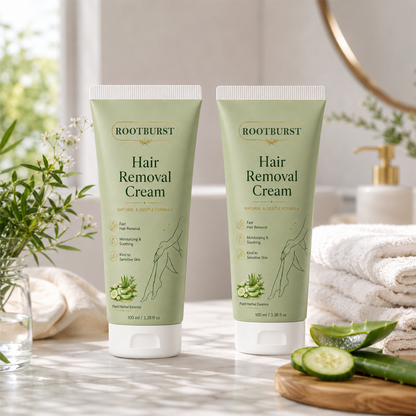 Rootburst™ Natural Gentle Hair Removal Cream | For Women & Men, Sensitive Skin